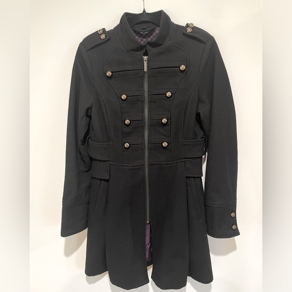 Steven Madden Women’s Wool Military Style Coat